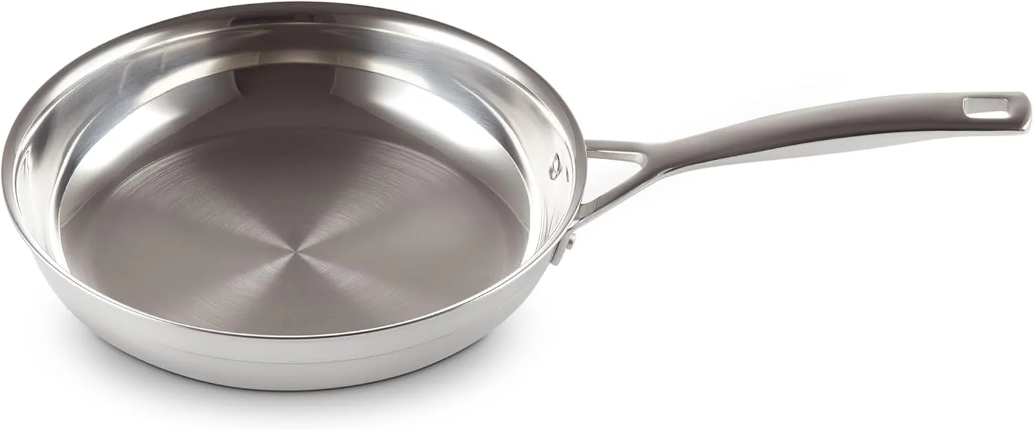 Le Creuset Stainless Steel Classic 3-Ply Set of 2 Fry Pan Set, 9.5" and 11"