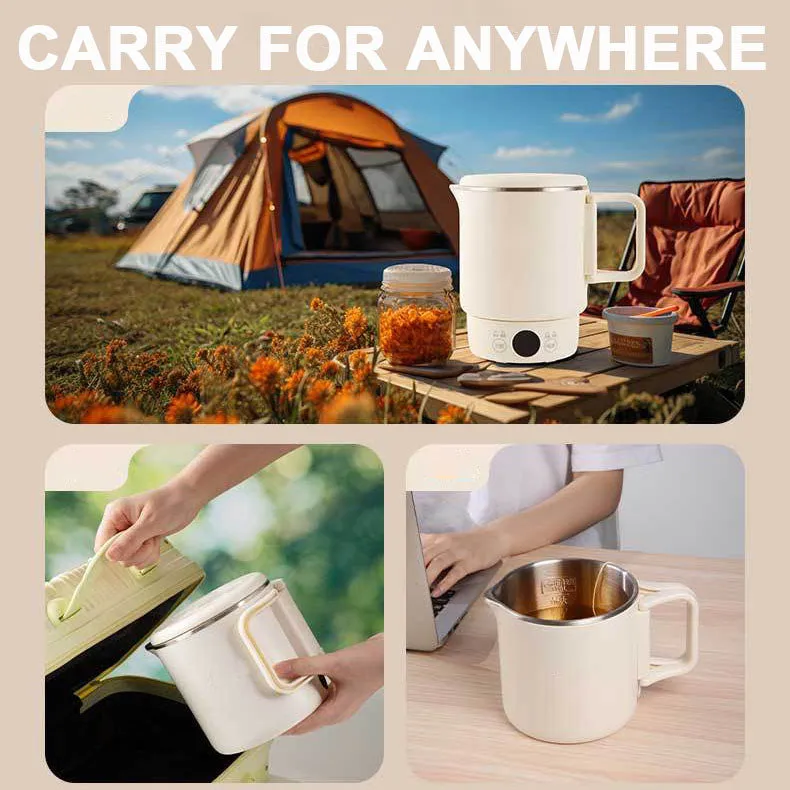 🔥Limited time 58% off🔥Multifunctional Portable Stainless Steel Folding Electic Kettle