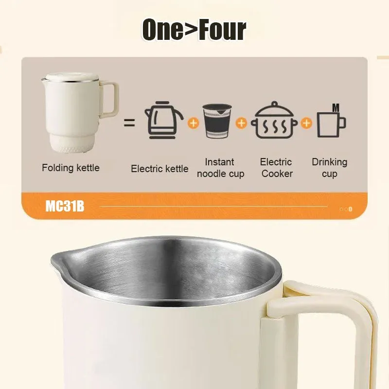 🔥Limited time 58% off🔥Multifunctional Portable Stainless Steel Folding Electic Kettle