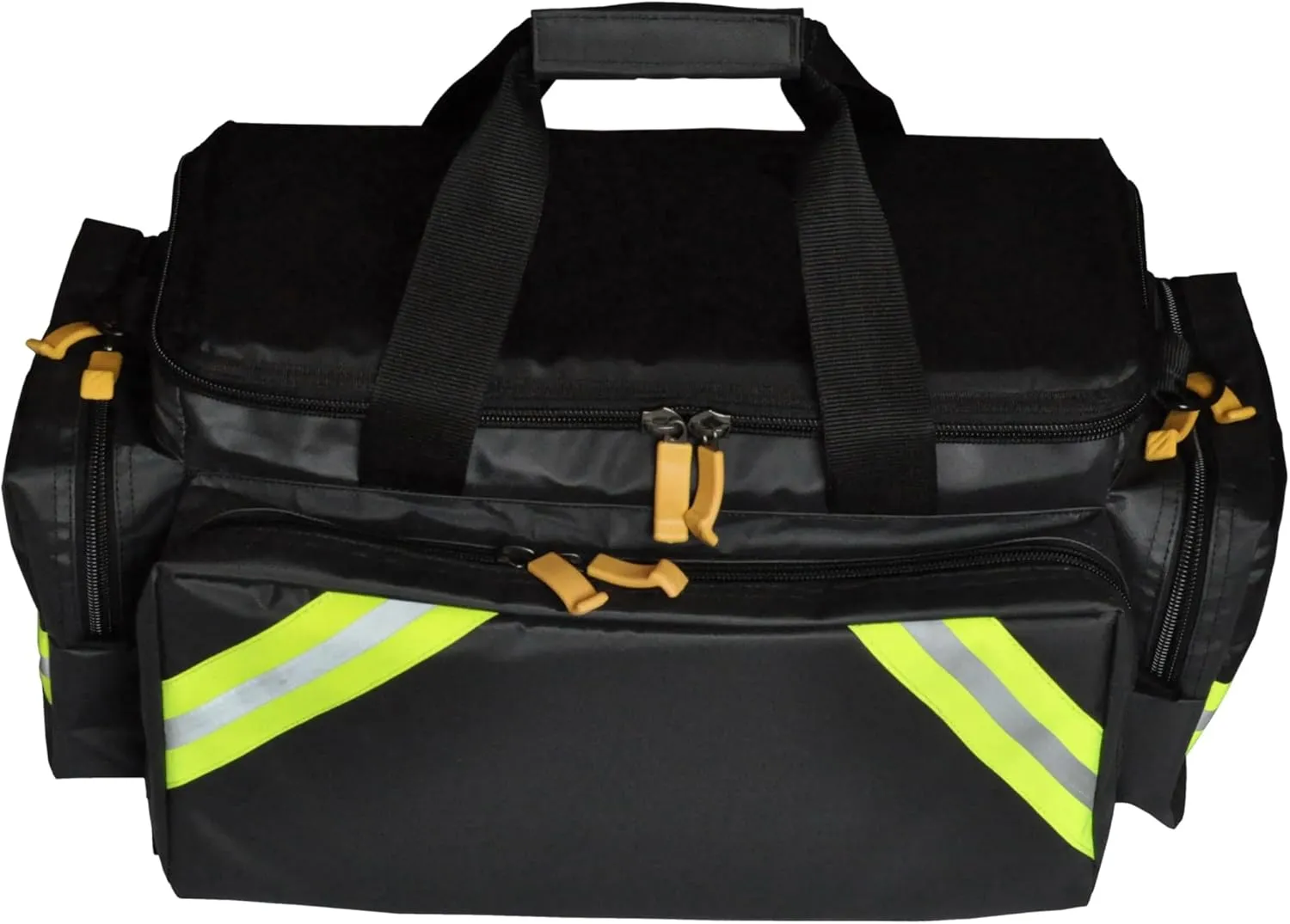LINE2design EMS Oxygen Bag - Portable Deluxe O2 Supplies with Shoulder Strap - Paramedic Medical Ambulance Gear - Black