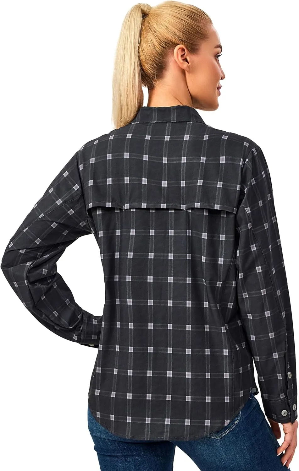 Little Donkey Andy Women's Stretch Quick Dry UPF50  Long Sleeve Shirt for Hiking, Travel, Camping