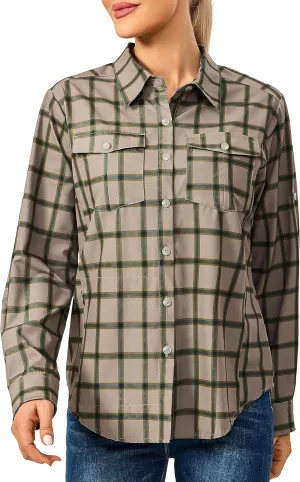 Little Donkey Andy Women's Stretch Quick Dry UPF50  Long Sleeve Shirt for Hiking, Travel, Camping