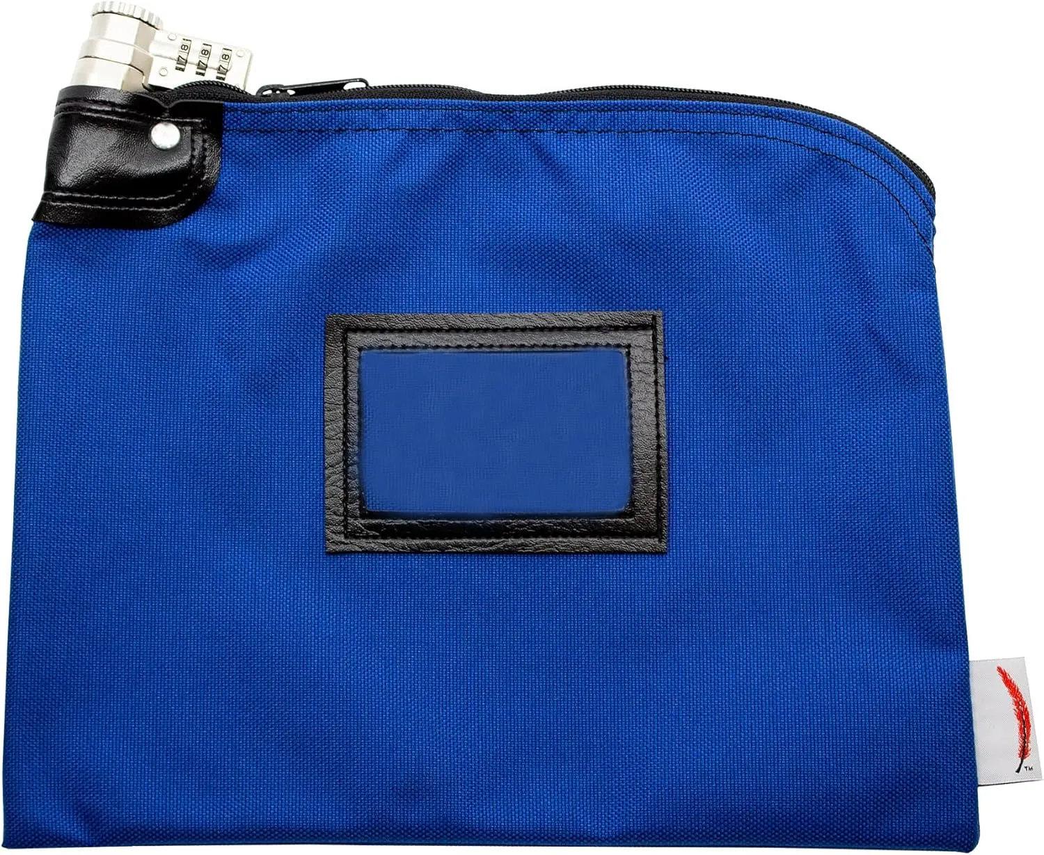 Locking Bank Bag, Water Repellent Denier Nylon, 9 x 12 Inch (Royal Blue)