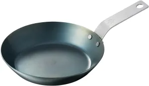 LOGOS 81062257 Iron Craftsman Grill Pan 16 Blue (Approx.) Width 6.4 x Depth 10.0 x Height 2.8 inches (16.3 x 25.4 x 7.2 cm) (including handle)