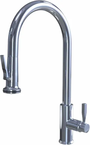 LU110-2 Lurano, Pulldown Faucet – Lever Sprayer, Aspect by Waterstone Made in USA (Chrome)