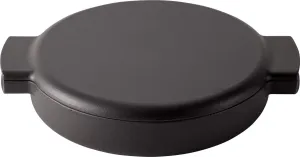 Made in Japan ovject Enameled Cast Iron Pan - 2 Handle [23cm] (Black)