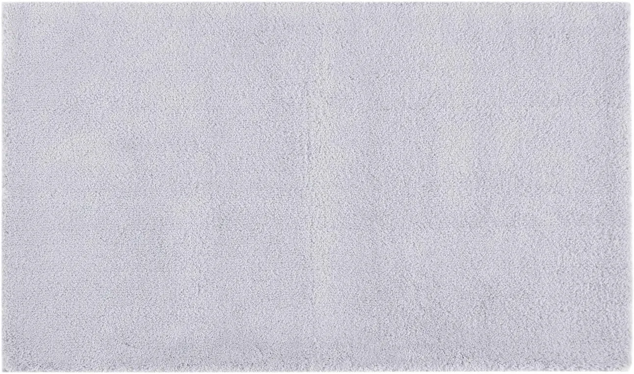 Madison Park Signature Marshmallow Bathroom Rug Non Slip, Luxrurious Plush Bath Mat, Absorbent, Quick Dry, Spa Design Bath Room Décor, 24x40, Grey