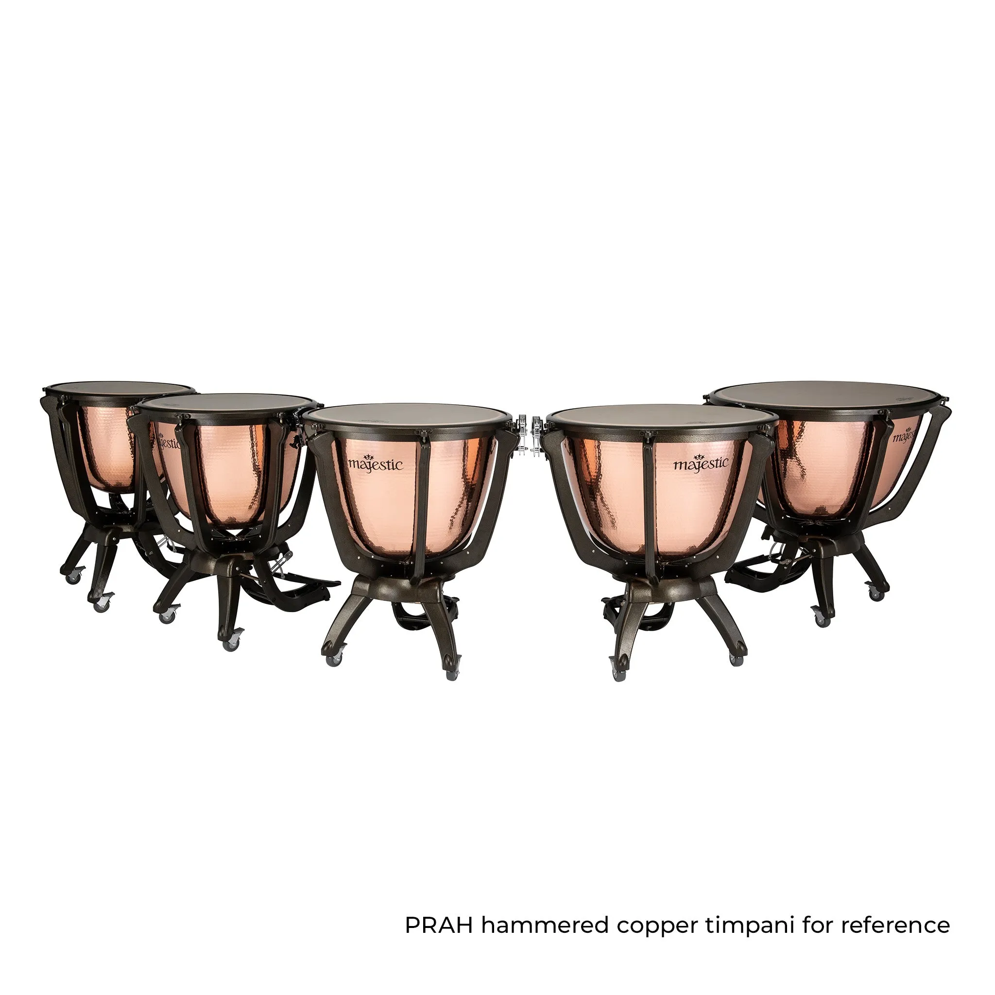 Majestic Prophonic polished copper deep cambered timpani