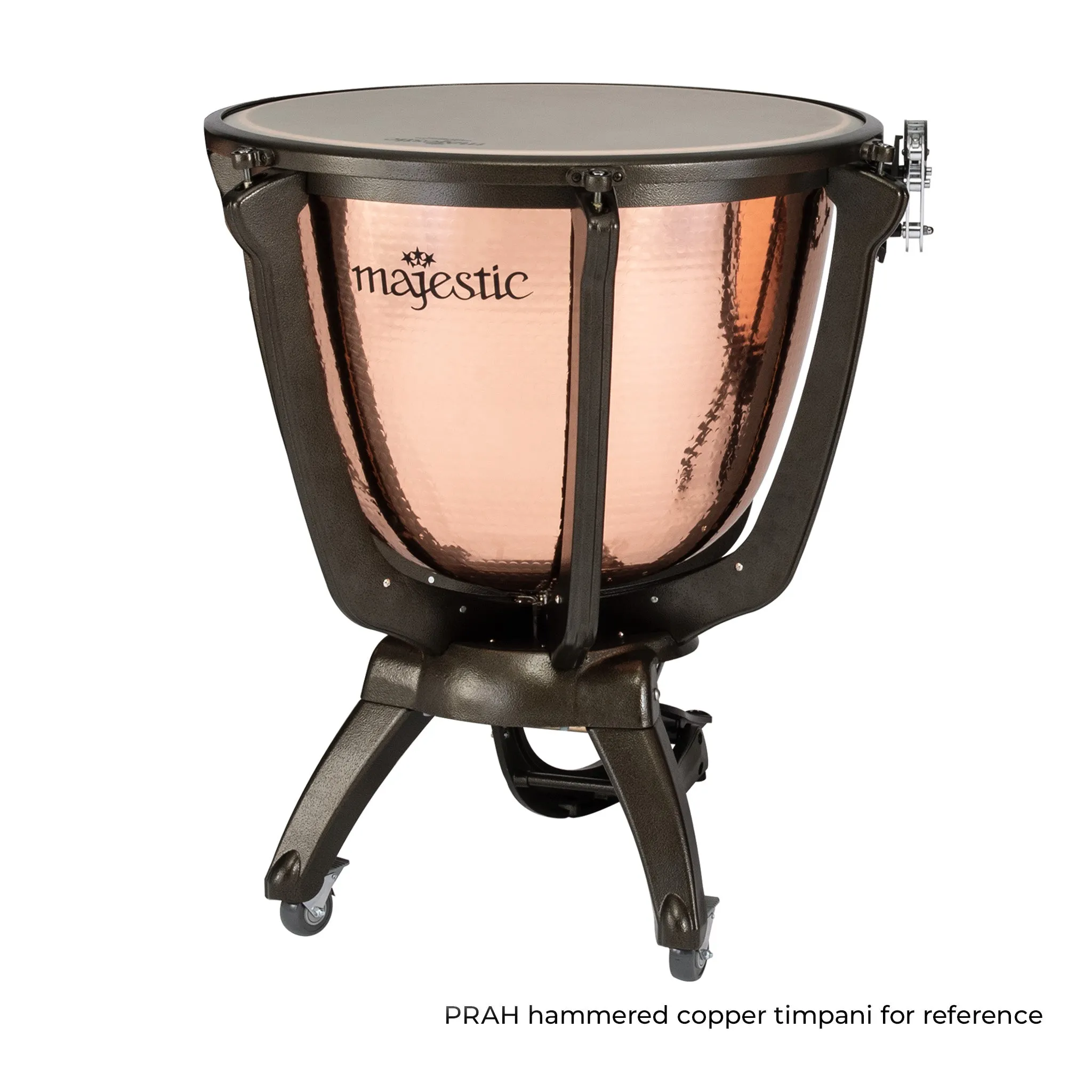 Majestic Prophonic polished copper deep cambered timpani