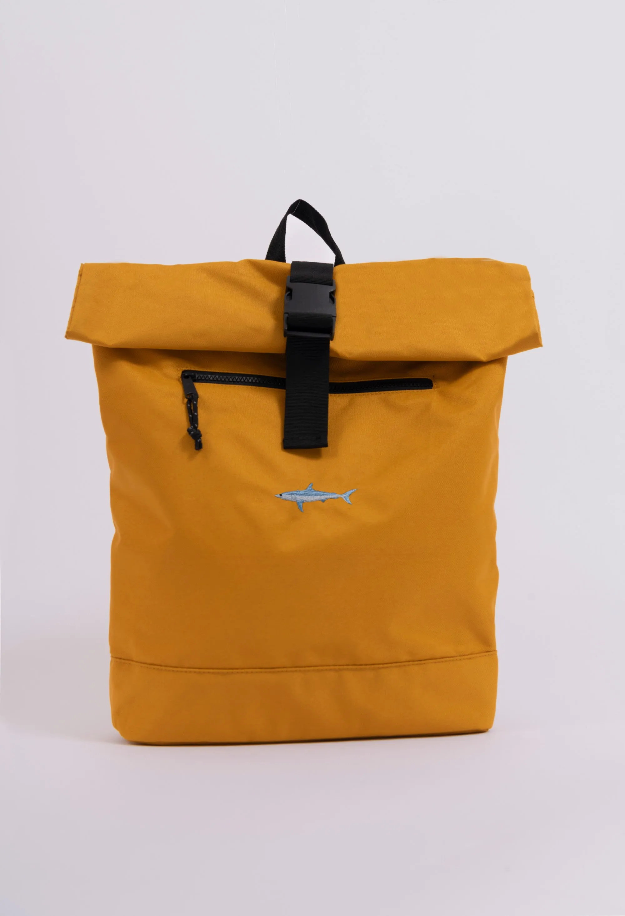 mako shark recycled roll-top backpack
