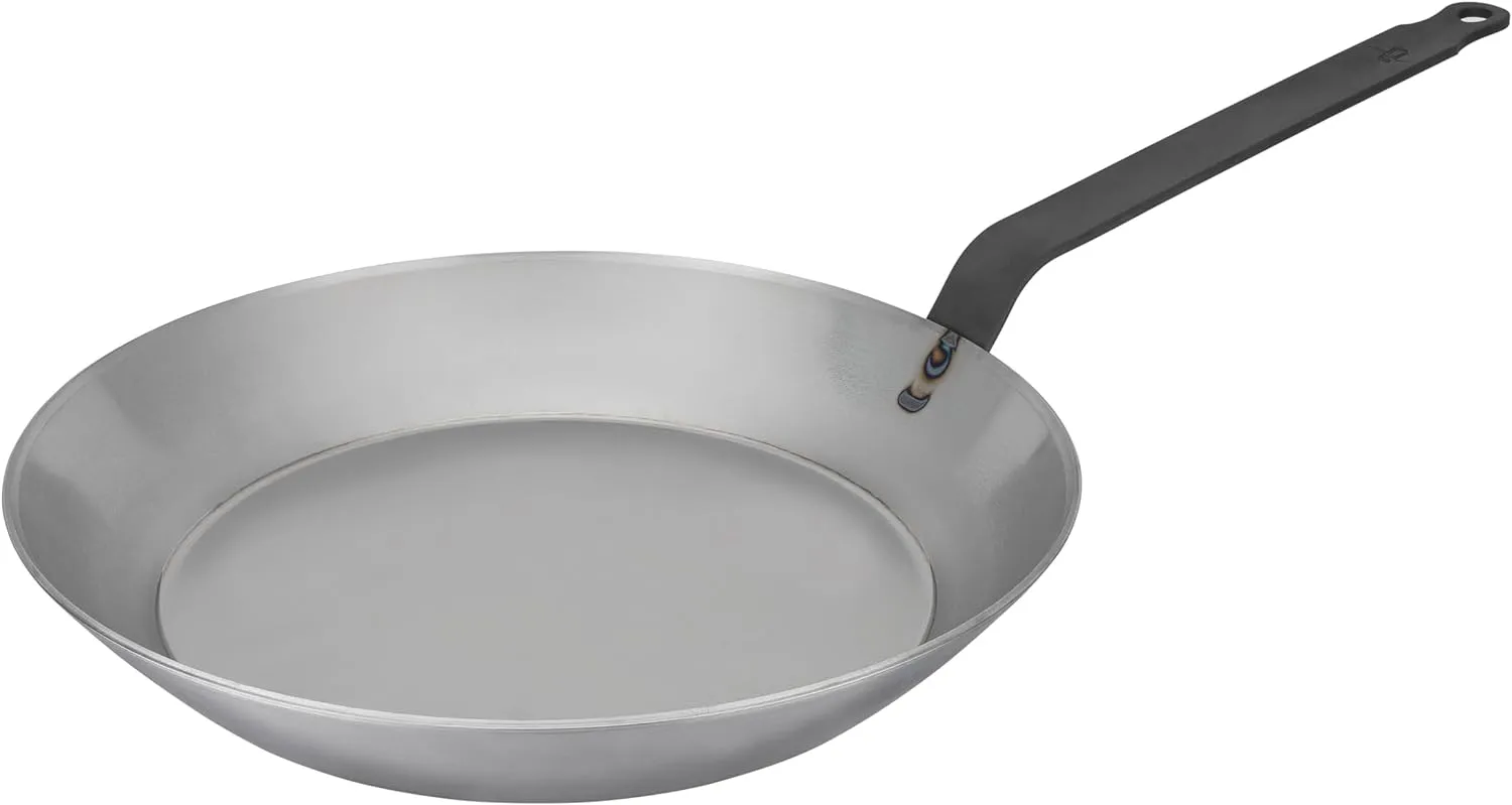 Matfer Bourgeat Black Carbon Steel Frying Pan, 12 5/8"