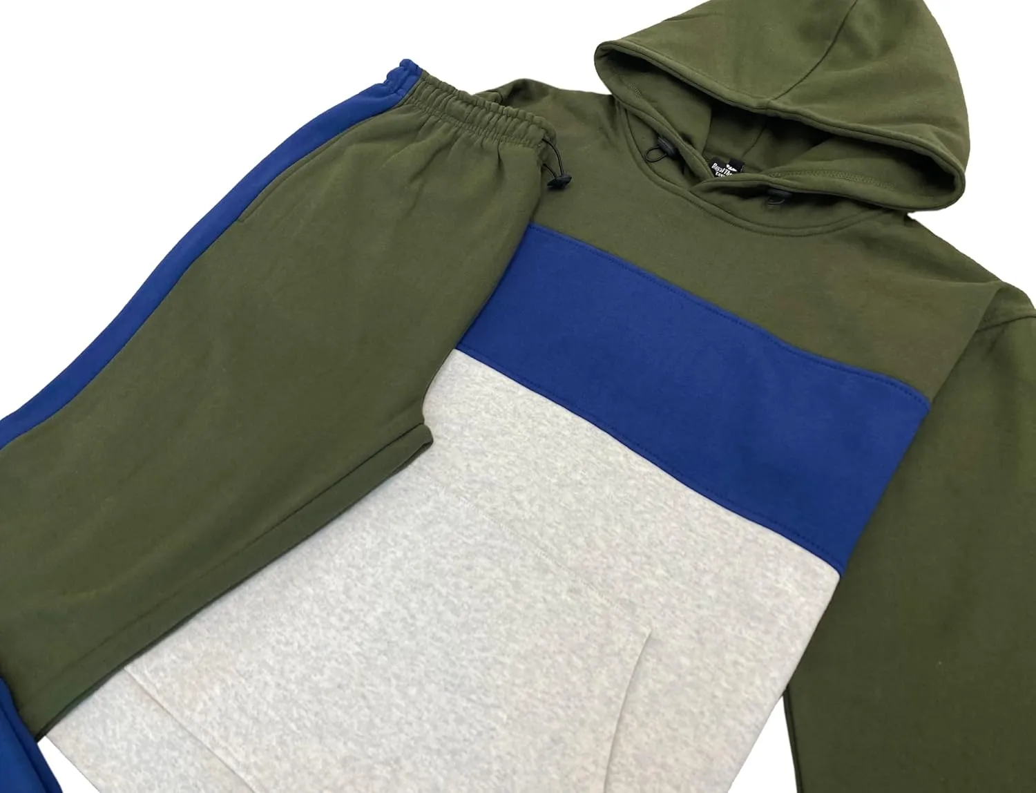 Men’s 2-piece Heavy Duty Pullover Hoodie suit with standard matching Sweatpants