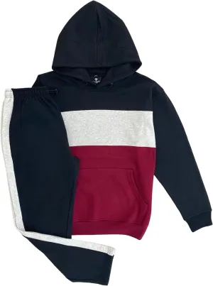 Men’s 2-piece Heavy Duty Pullover Hoodie suit with standard matching Sweatpants