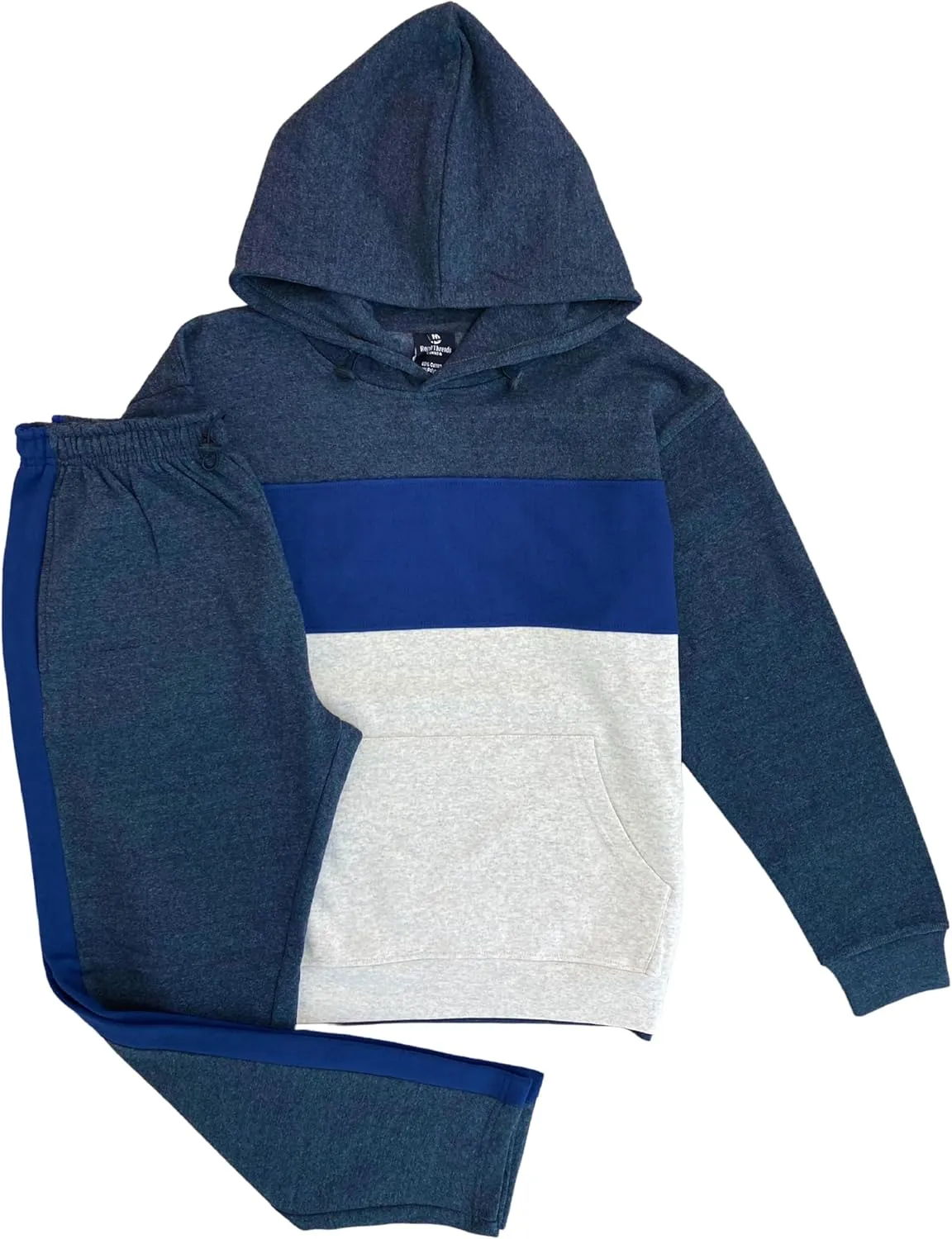 Men’s 2-piece Heavy Duty Pullover Hoodie suit with standard matching Sweatpants