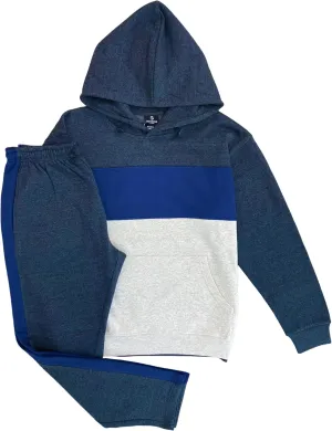 Men’s 2-piece Heavy Duty Pullover Hoodie suit with standard matching Sweatpants