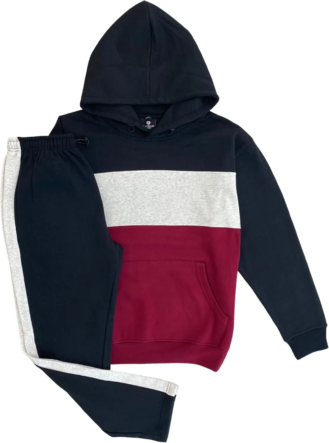 Men’s 2-piece Heavy Duty Pullover Hoodie suit with standard matching Sweatpants