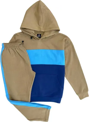 Men’s 2-piece Heavy Duty Pullover Hoodie suit with standard matching Sweatpants