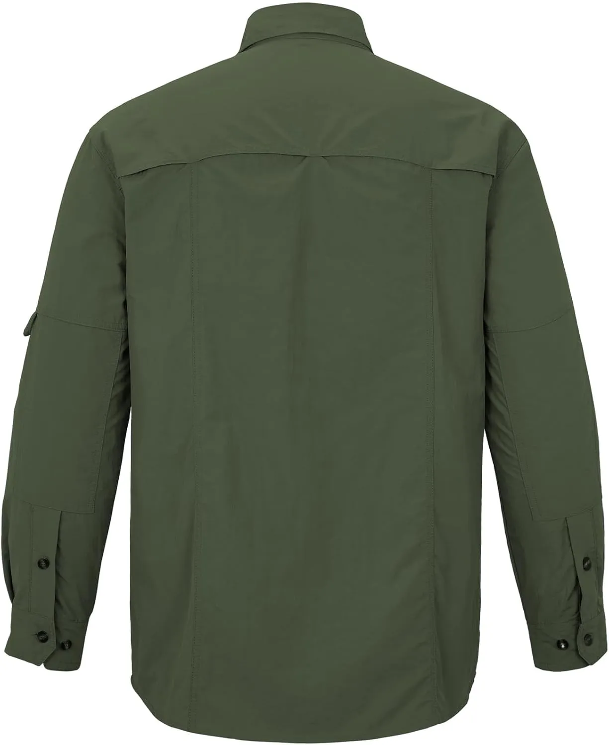 Mens Long Sleeve Fishing Shirts Sun Protection Work Safari Cooling Shirts for Men Traveling Hiking Camping Quick Dry