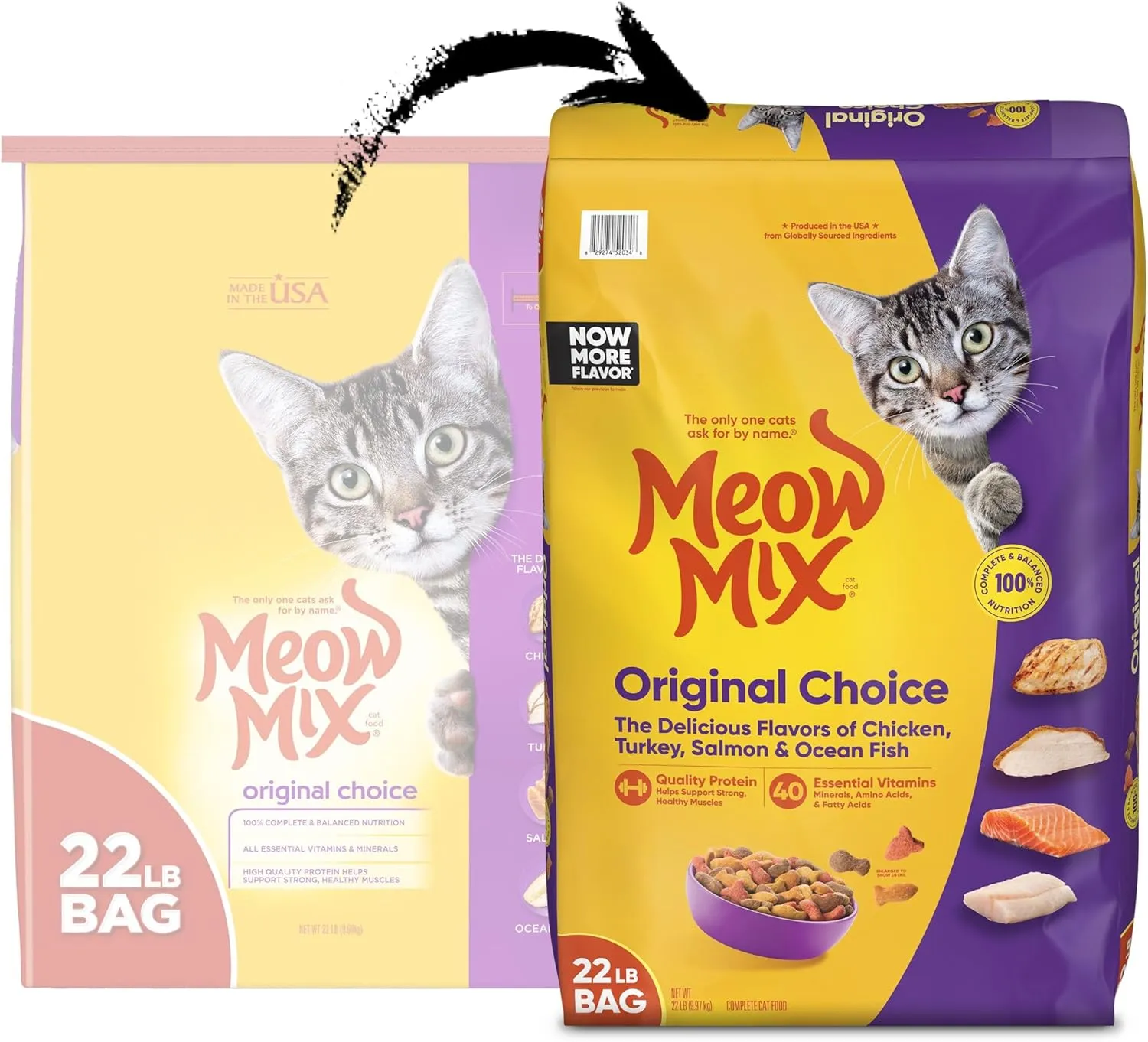 Meow Mix Original Choice Dry Cat Food, 22 Pound Bag