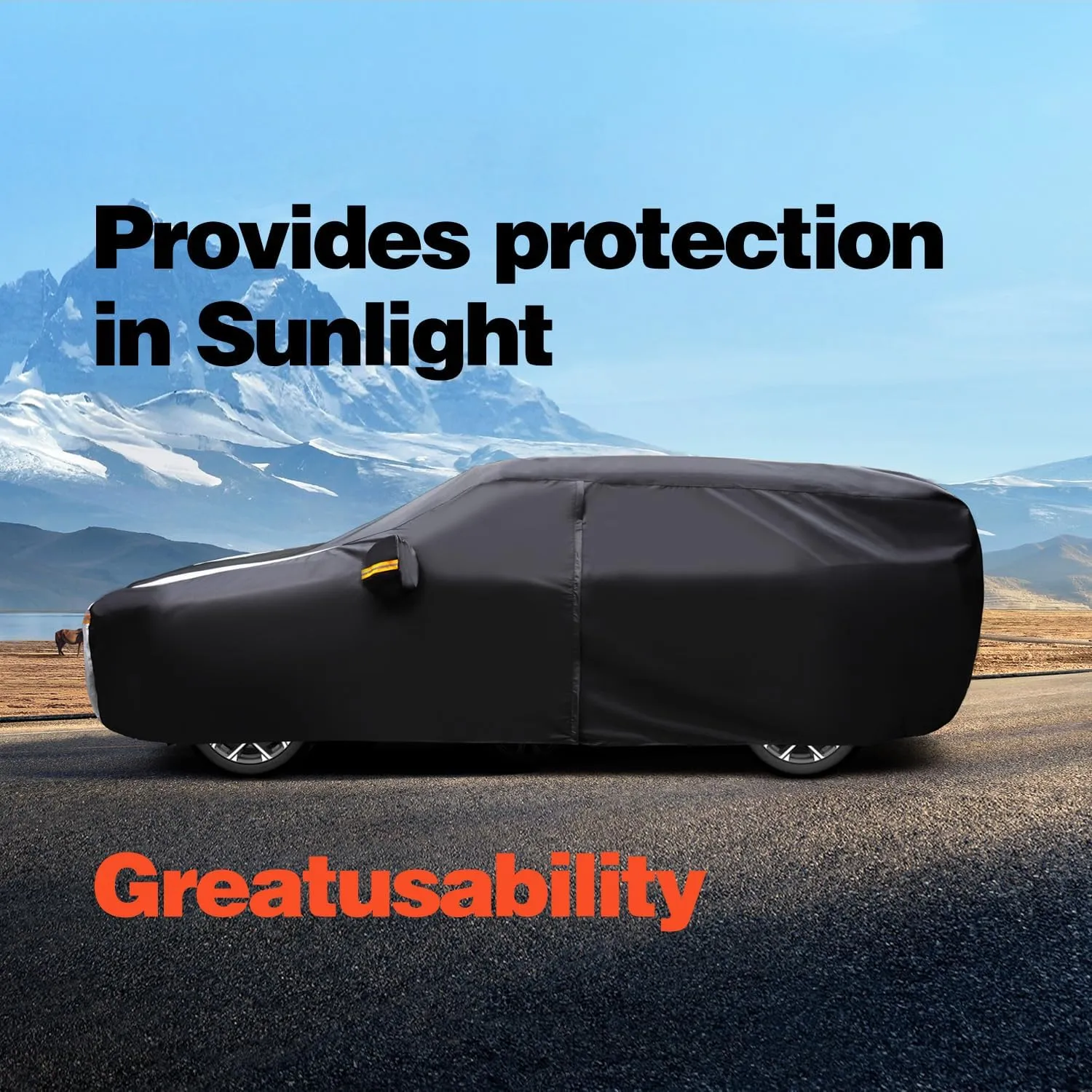 Minivan Car Cover for Toyota Sienna 100% Waterproof All Weather, Heavy Duty Outdoor Full Exterior Covers Rain Sun Wind UV Protection.