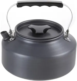 MiOYOOW Camping Kettle, 1.1L Aluminum Stovetop Tea Kettle with Anti-Scald Handle, Portable Coffee Pot for Outdoor Hiking Camping Picnic Traveling