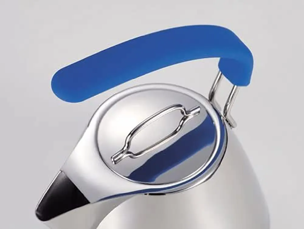 Miyazaki Seisakusho GEO-KC2 Geo Kettle Handle Cover, for 2.5 L (2.5 L), Silicone, Blue, Made in Japan