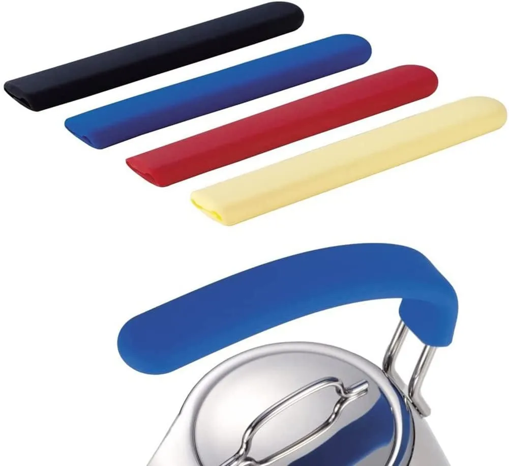 Miyazaki Seisakusho GEO-KC2 Geo Kettle Handle Cover, for 2.5 L (2.5 L), Silicone, Blue, Made in Japan