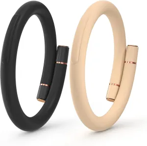 Mosquito Bracelets, Insect & Pest Mosquito Bands for Adults and Kids, DEET Free, Mosquito Wristbands Outdoor Patio Hiking Camping Gear Must Haves (20 Replacement Cores - Black Pink)