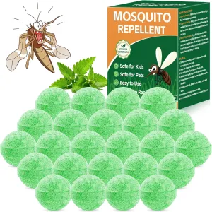 Mosquito Repellent for Indoor Outdoor, Natural Mosquito Repellent for Patio, Lawn & Garden, Fly Mosquito Control for Yard, Mosquito Deterrent for Camping, Backyard, Travel, Human Safe, 24Pack
