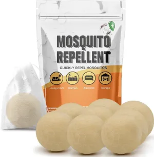 Mosquito Repellent Outdoor Patio, Indoor Mosquito Repellent Balls, Mosquito Control for Yard, Keep Mosquito Away for Travel, Natural Mosquitoes Deterrent for Room, Outdoor Mosquito Repellant -8P