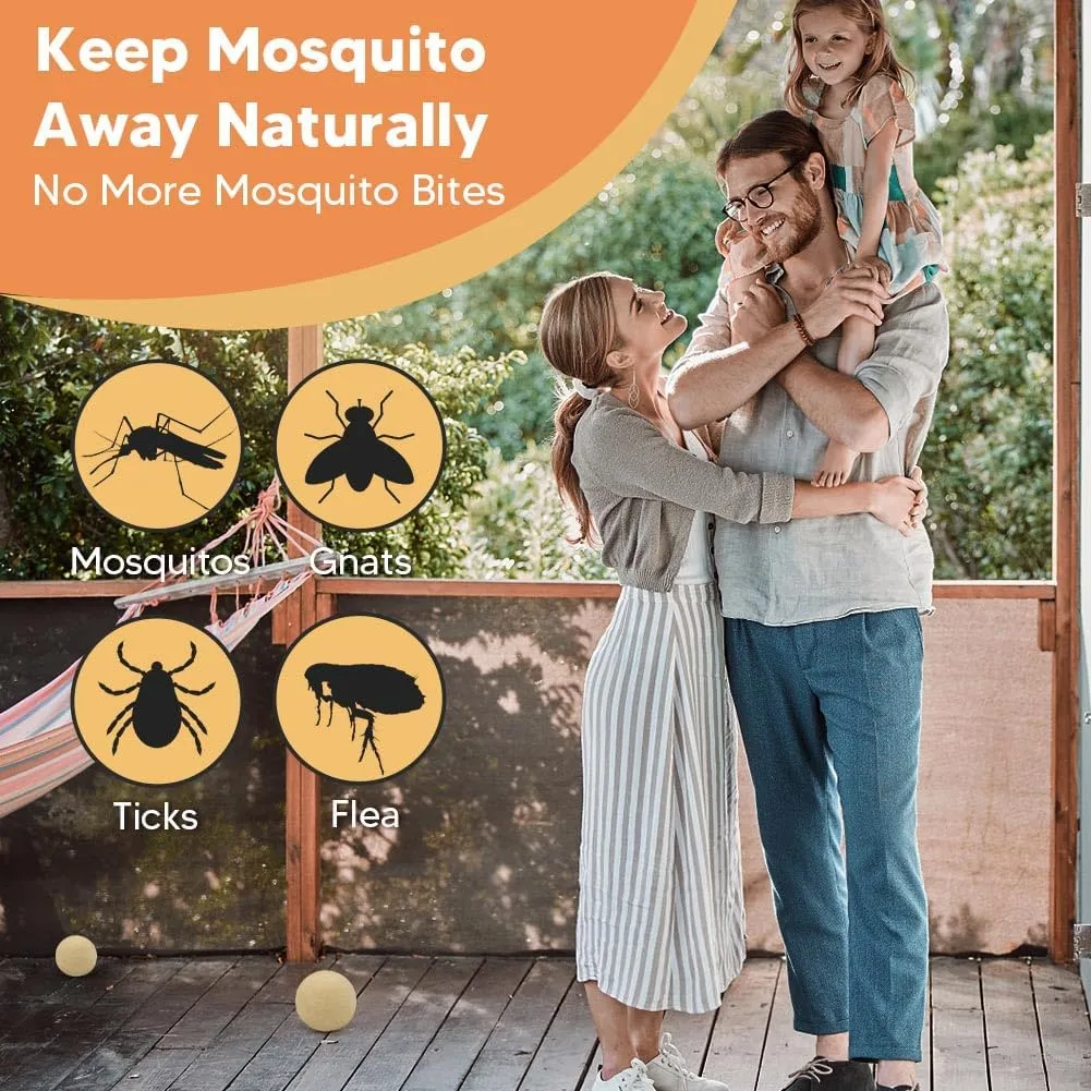 Mosquito Repellent Outdoor Patio, Indoor Mosquito Repellent Balls, Mosquito Control for Yard, Keep Mosquito Away for Travel, Natural Mosquitoes Deterrent for Room, Outdoor Mosquito Repellant -8P
