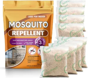 Mosquito Repellent Outdoor Patio, Indoor Mosquito Repellent, Mosquito Control for Yard, Keep Mosquito Away for Travel, Natural Mosquitoes Deterrent for Room, Outdoor Mosquito Repellant -8Pouches