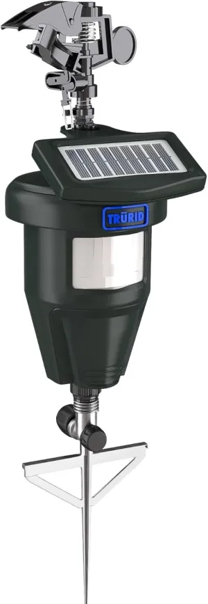 Motion-Activated Lawn Watering System – Automatic Sprinkler with Built-in Animal Repellent – Waters Your Garden and Keeps Pests Away TR-803