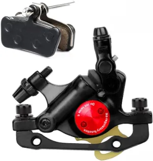 Mountain Bike Line Pull Hydraulic Disc Brake Caliper Front   Rear, Aluminum Alloy Mountain Bike Hydraulic Disc Brake, Suitable for 160mm Rotor, Suitable for XC Trail, Electric, Folding