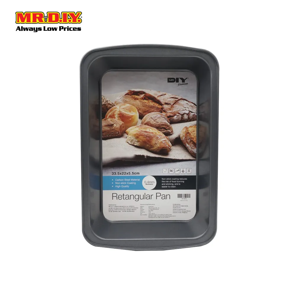(MR.DIY) Premium Rectangular Pan (33.5 x 22.5cm)