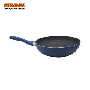 (MR.DIY) Wok Pan Ly6130 30Cm Cyan