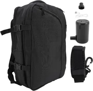 Multifunctional Backpack with Pump Business Travel Backpacks Expandable 36L to 55L Large Capacity Vacuum Compression and Dry Wet Separation Design