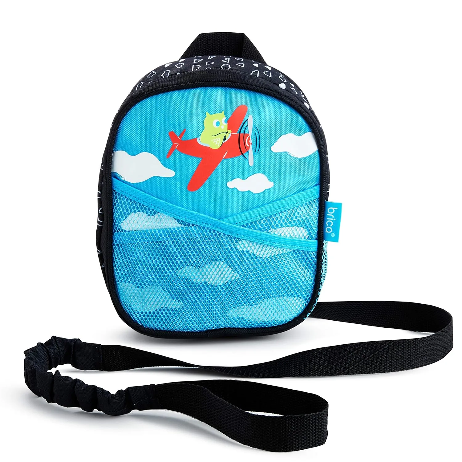 Munchkin® Brica® By-My-Side™ Toddler Safety Harness Backpack with Leash, Owl, Blue