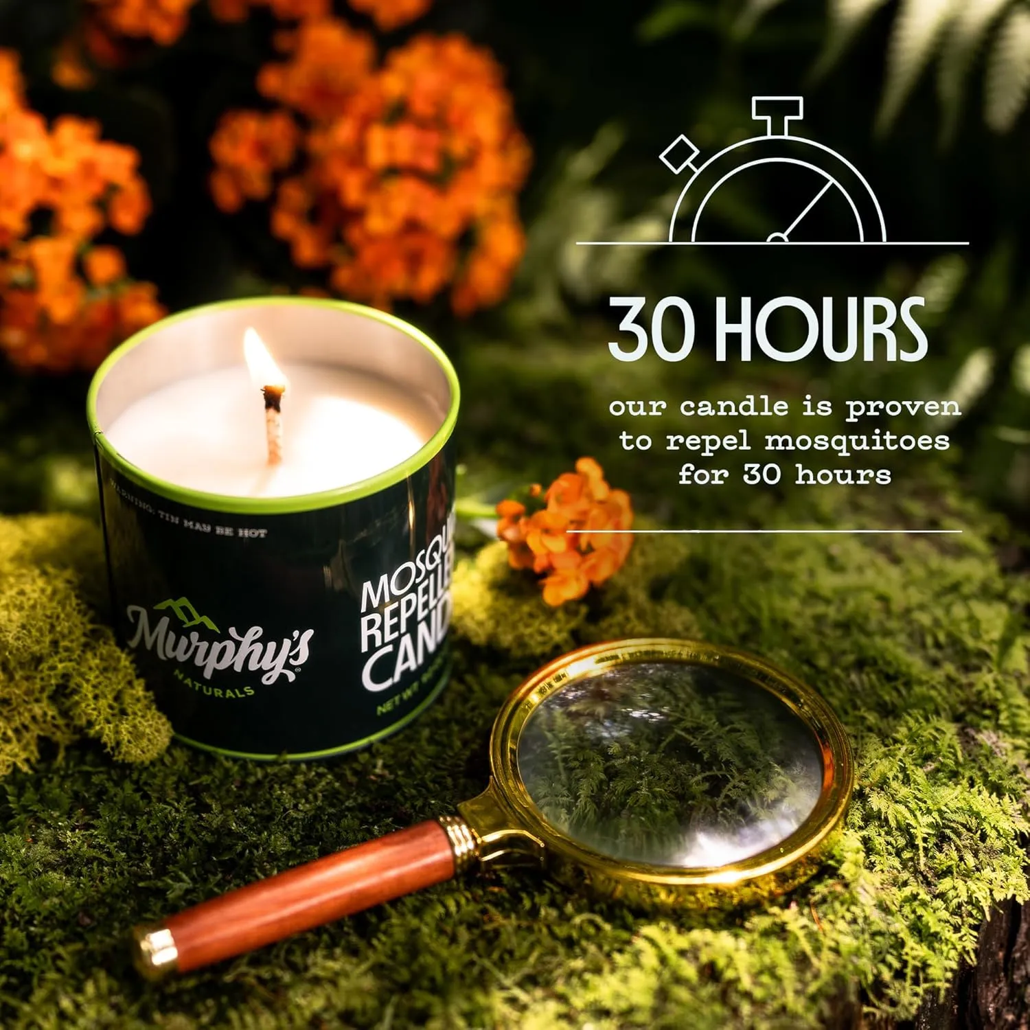 Murphy's Naturals Mosquito Bug Repellent Candles for Outdoor Patio, Citronella & Essential Oils, Soy/Beeswax Blend, 30-Hour Burn Time, 9 Ounce, 2-Pack