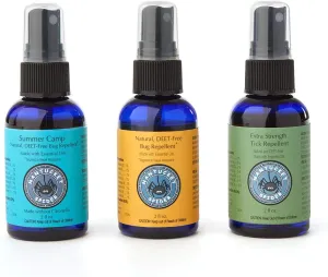 Nantucket Spider Sampler Pack | Original Insect Repellent Spray | Natural with Essential Oils | Travel Size: 2 fl oz (Pack of 3)