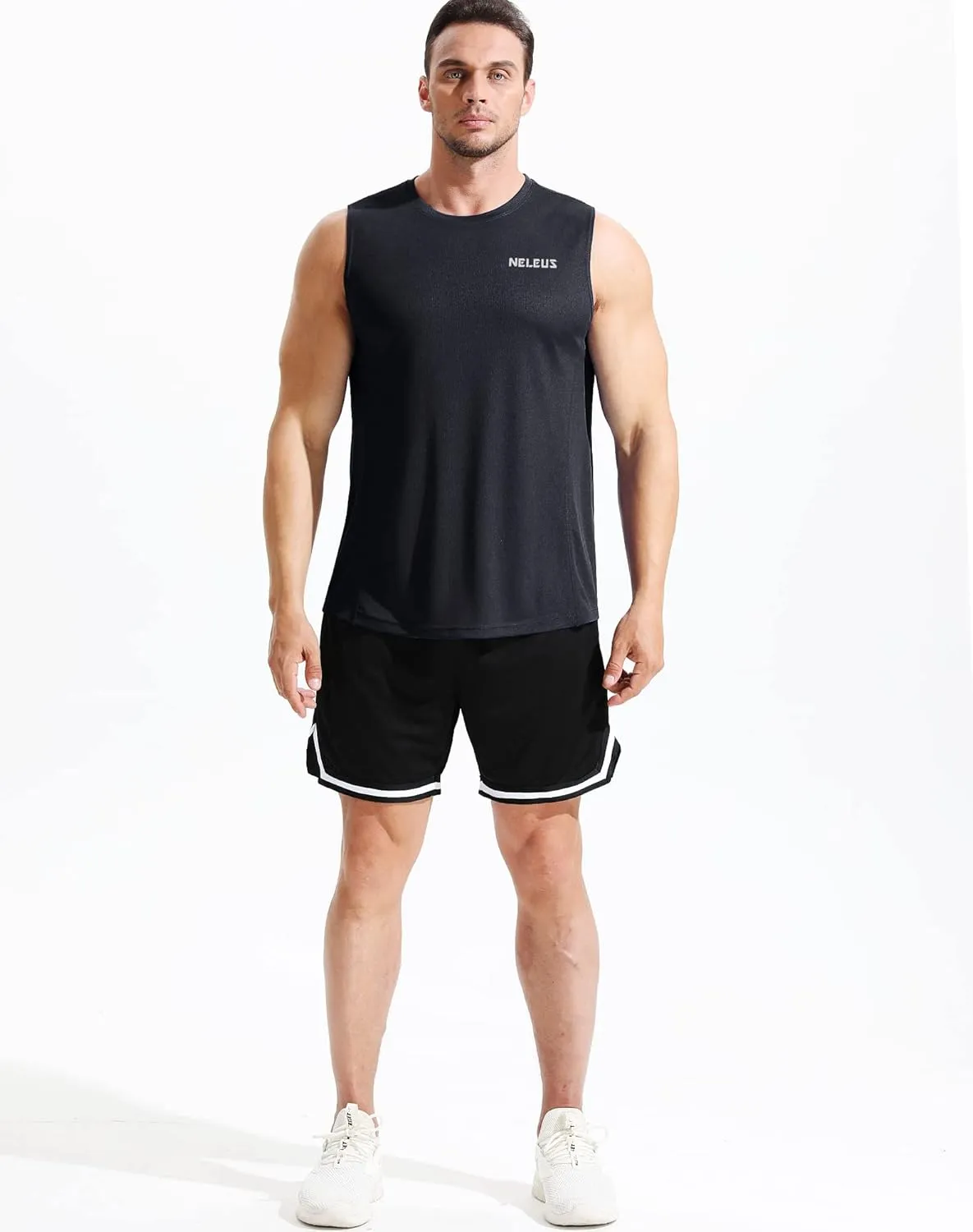 NELEUS Men's Dry Fit Workout Running Muscle Tank Top