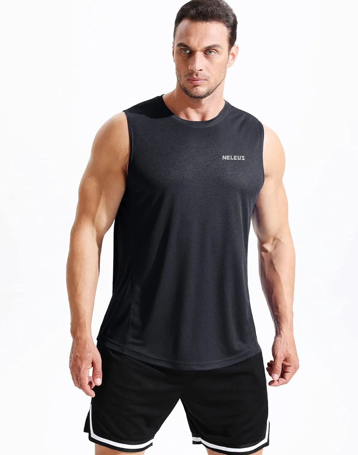 NELEUS Men's Dry Fit Workout Running Muscle Tank Top