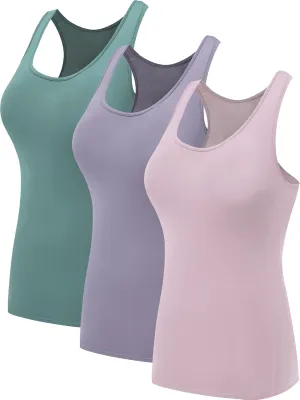 NELEUS Women's 3 Pack Compression Base Layer Dry Fit Tank Top