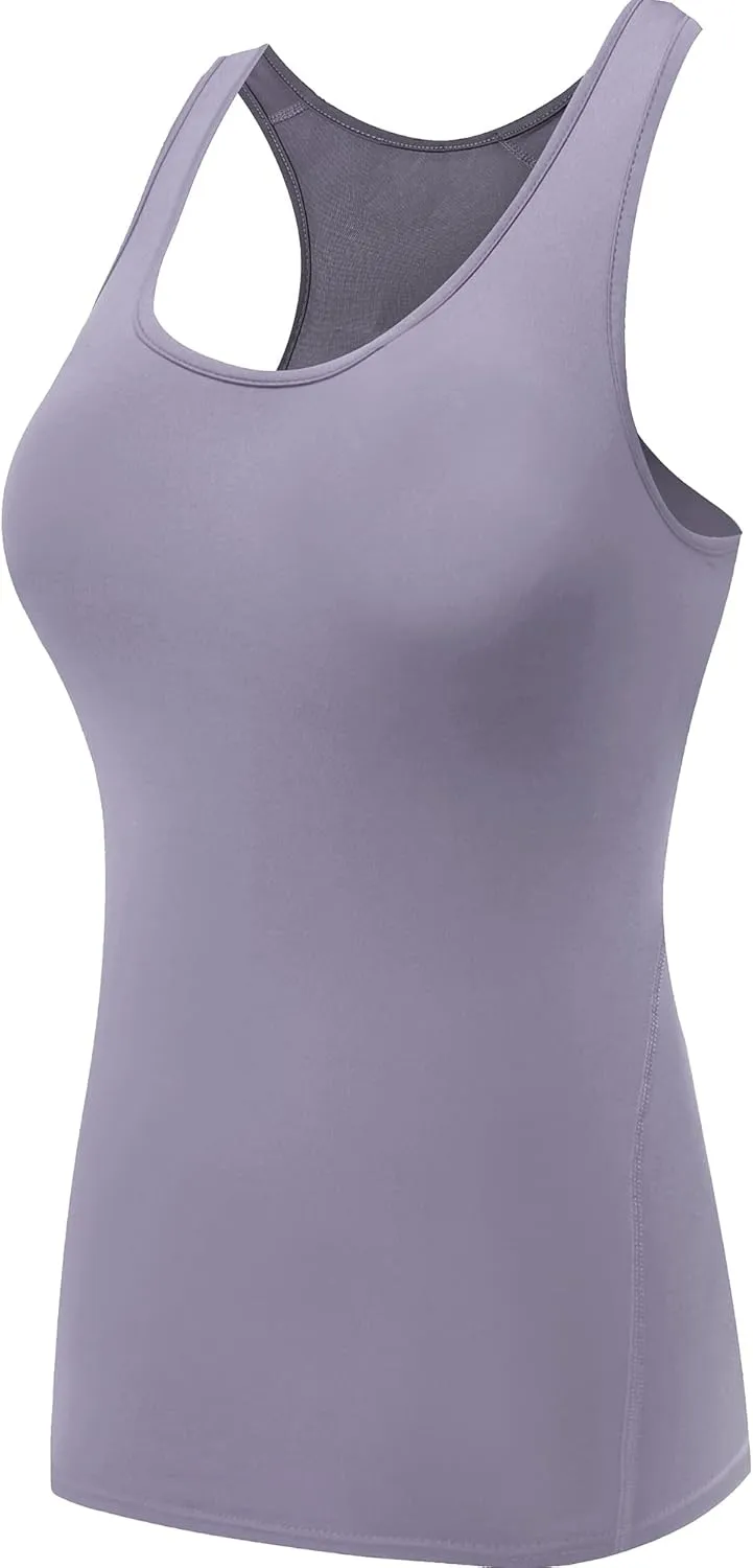 NELEUS Women's 3 Pack Compression Base Layer Dry Fit Tank Top