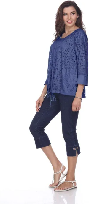 Neon Buddha Women's Everglades Top Sweater, Slate Blue, Medium