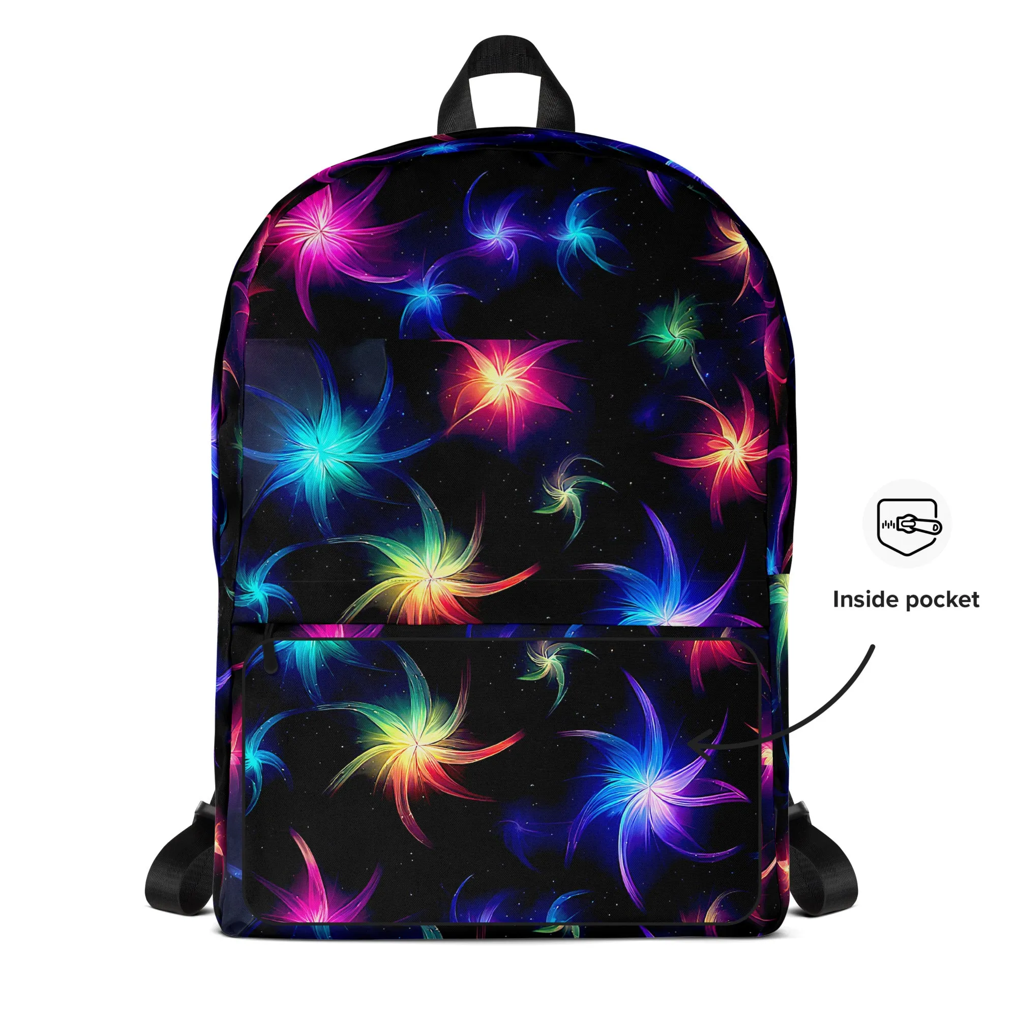 Neon Quantum Pinwheel Backpack