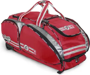 No Errors NO E2 Wheeled Catchers Gear Bag - Large Baseball and Softball Bag for Catcher’s Equipment with Fatboy Wheels