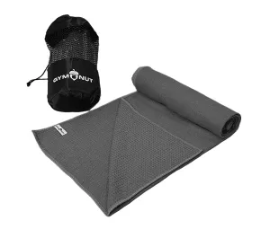 Non-Slip Weight Lifting Towel – 63” x 24” Gray