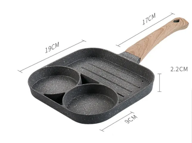 Non-Stick Four-Hole Omelette Pan
