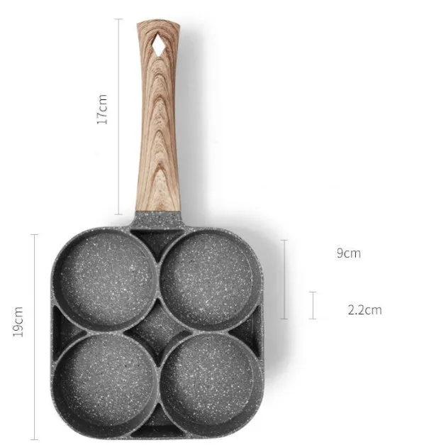 Non-Stick Four-Hole Omelette Pan